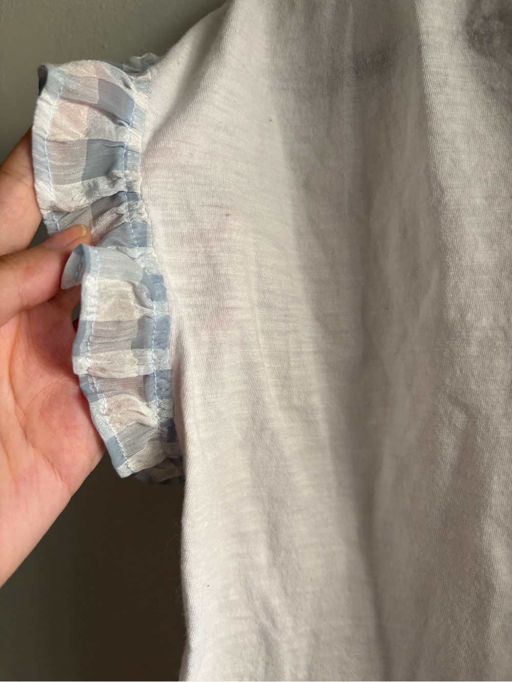 Design History White Ruffle Sleeve Tee - Picture 3 of 5